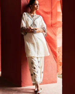 Ivory Short Kurta Set