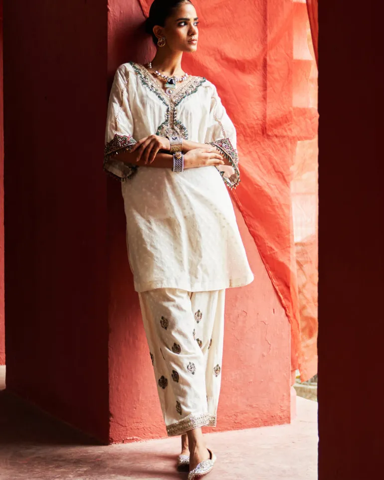 Ivory Short Kurta Set