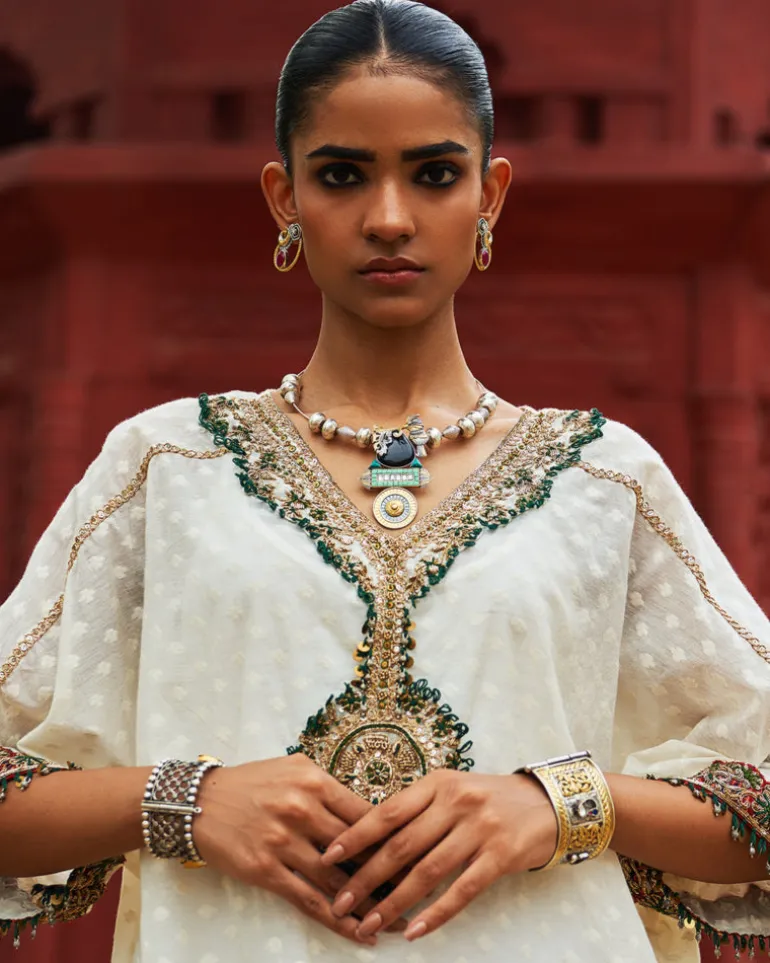 Ivory Short Kurta Set