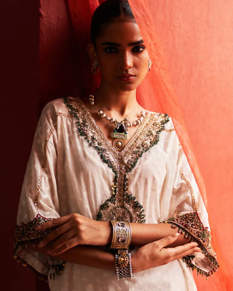 Ivory Short Kurta Set