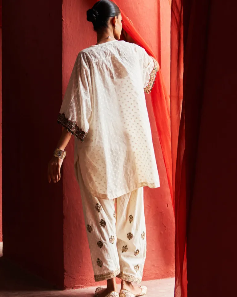 Ivory Short Kurta Set