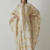 Ivory Silk Weave Kaftan