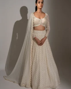 Ivory Vera Lehenga Set