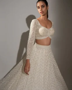 Ivory Vera Lehenga Set