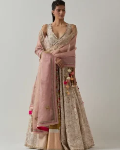 Ivory Zari Lehenga Set