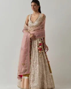 Ivory Zari Lehenga Set