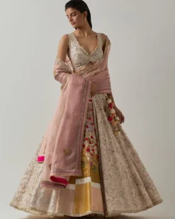 Ivory Zari Lehenga Set