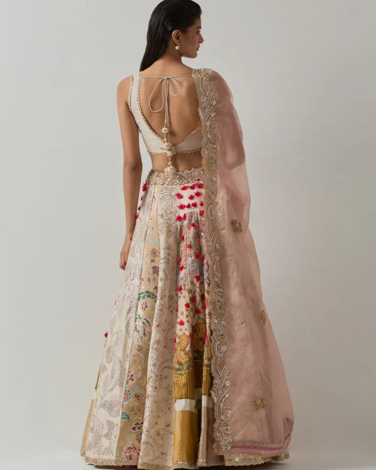 Ivory Zari Lehenga Set