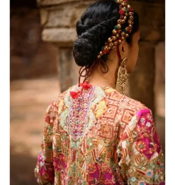 Jaali Long Jacket Palazzo Set