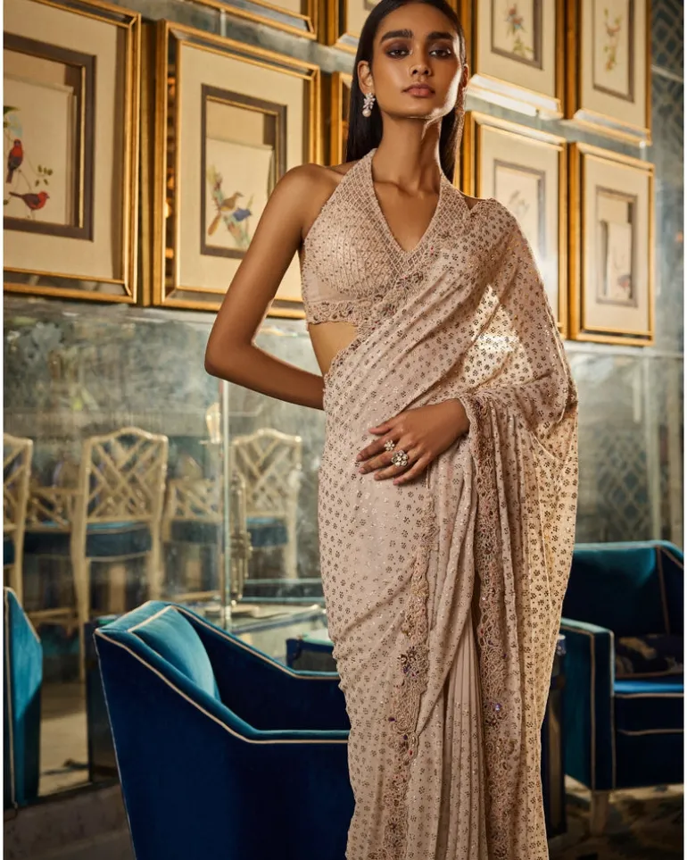Jahaan Chiffon Sari Set
