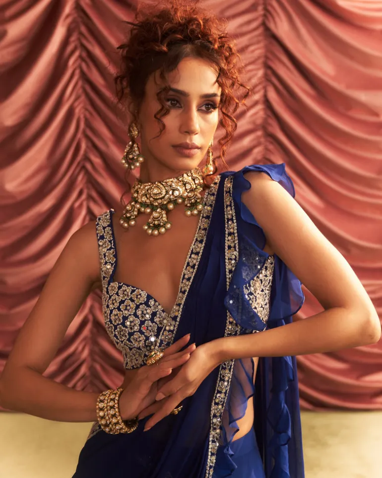 Jalebi Bai Concept Sari Set