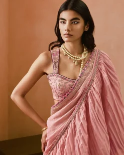 Johari Draped Sari Set