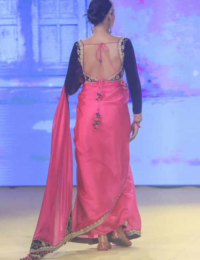 Johari Gulabi Gulaal Sari