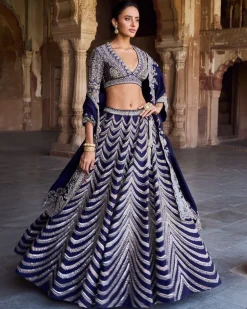 Juno Bleu Lehenga Set