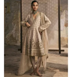 Kalidaar Suit With Dabka And Gota Kurta Set