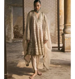 Kalidaar Suit With Dabka And Gota Kurta Set