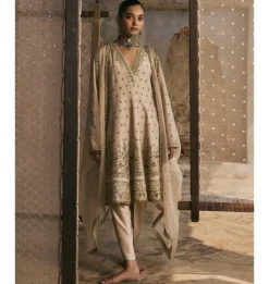 Kalidaar Suit With Dabka And Gota Kurta Set