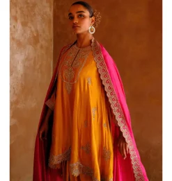Kesarra Yellow Tunic Set