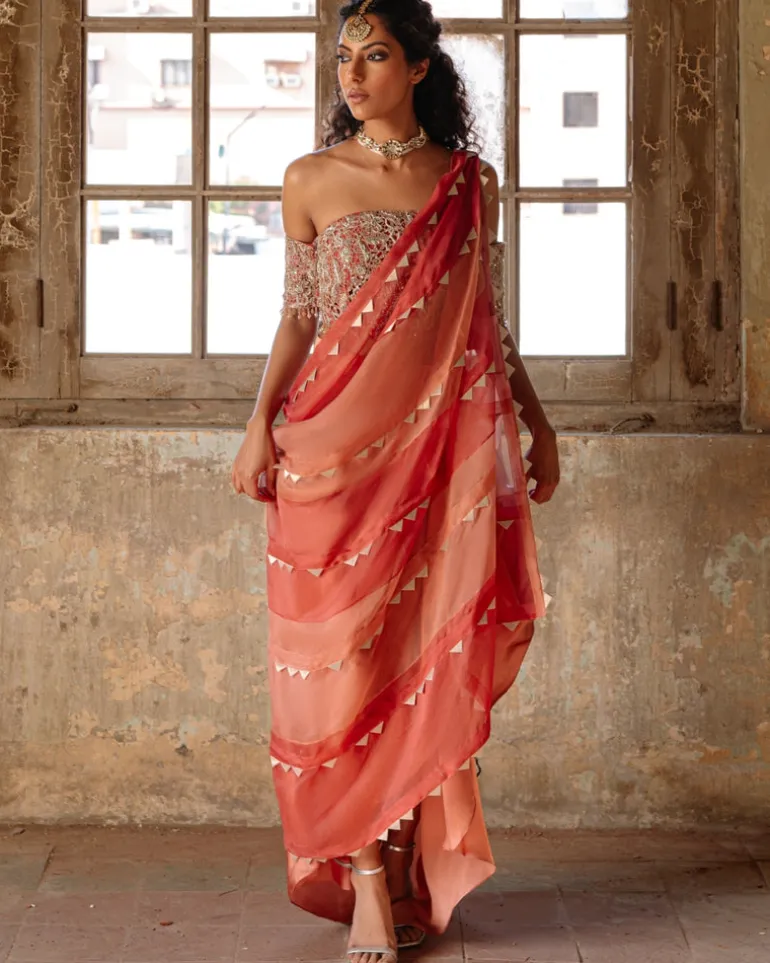 Kingri Drape Skirt Set