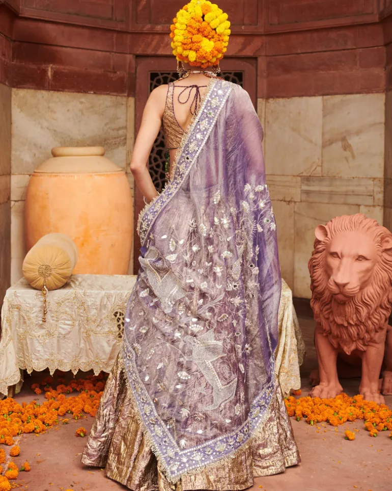 Krishna Kumud Lampi Lehenga Set