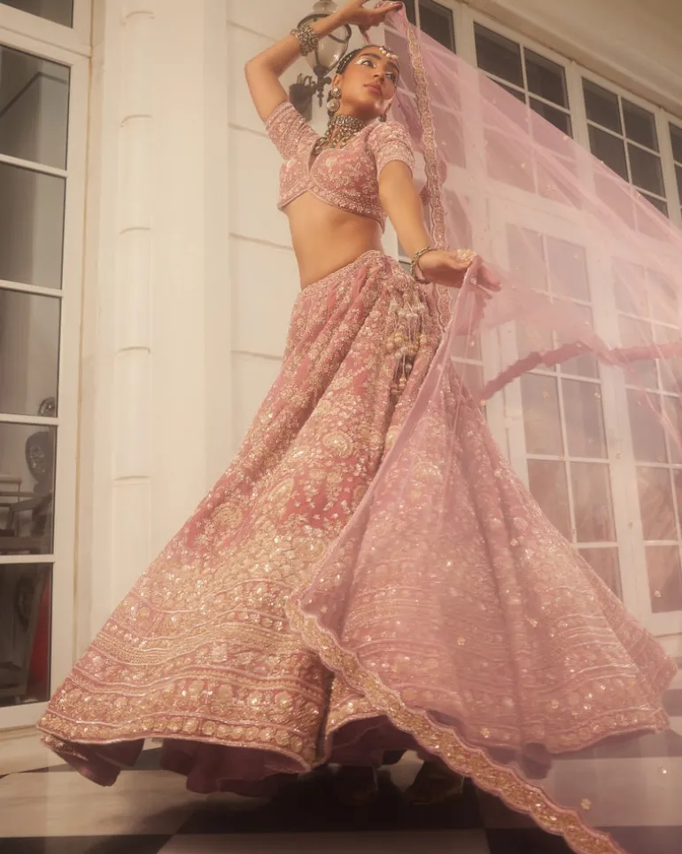 Kundan Lehenga Set