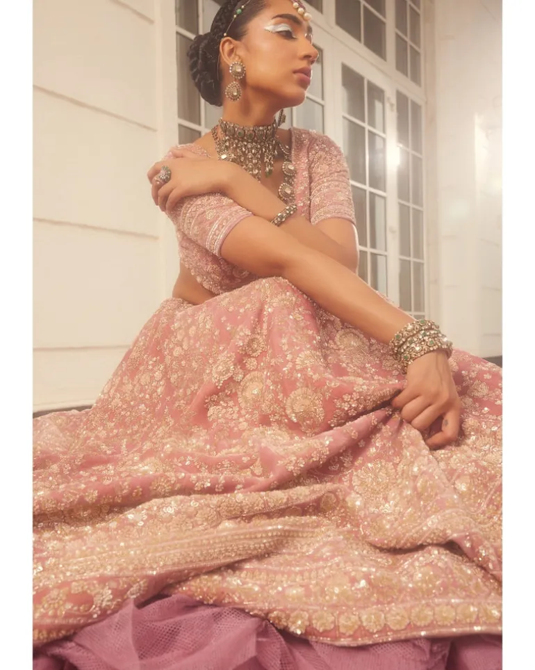 Kundan Lehenga Set