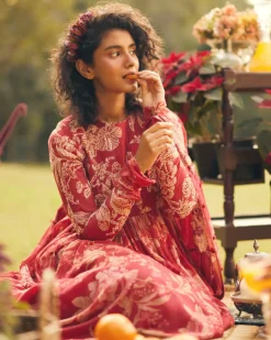 Lark Anarkali Set