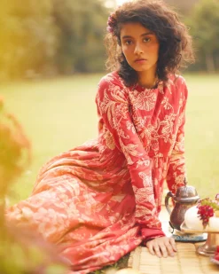 Lark Anarkali Set