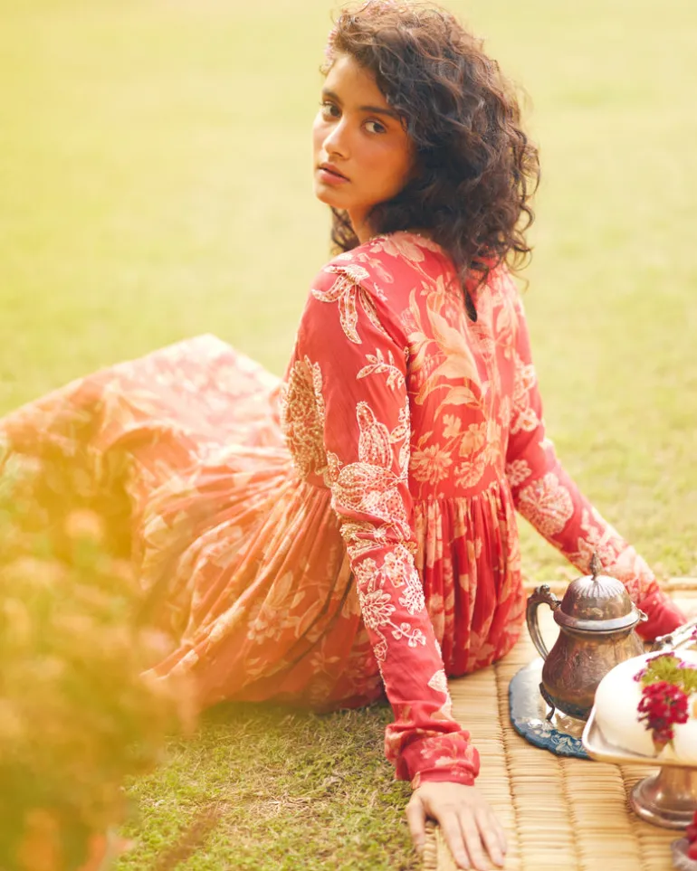 Lark Anarkali Set