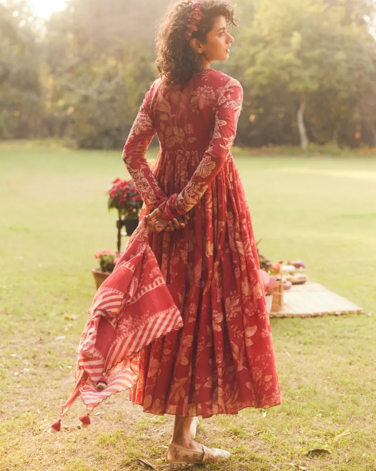 Lark Anarkali Set