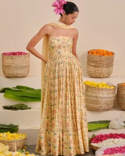 Lemon Tree Tube Maxi Dress