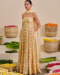 Lemon Tree Tube Maxi Dress
