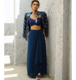 Lena Drape Skirt Set
