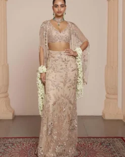 Light Nude Skirt Set