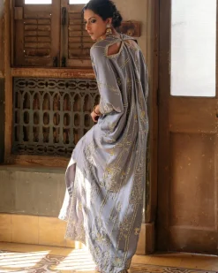 Light Steel Blue Kaftan