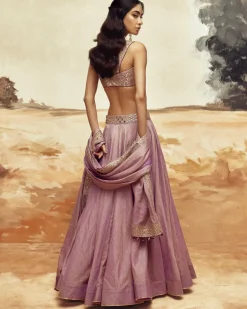 Lilac Johari Lehenga Set
