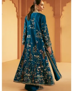 Long Borgia Jacket And Pinched Skirt Set