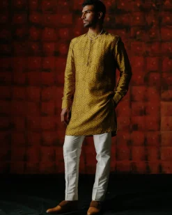 Lucian Amber Kurta Set