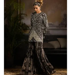 Luxe Noir Jacket Set