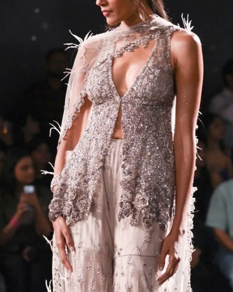Lydia Tulle Gharara Set