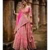 Magenta Kairi Organza Lehenga Set