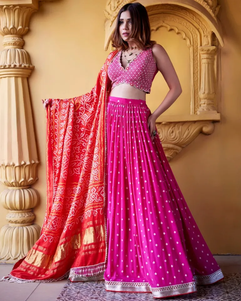 Mala Jamewar Lehenga Set
