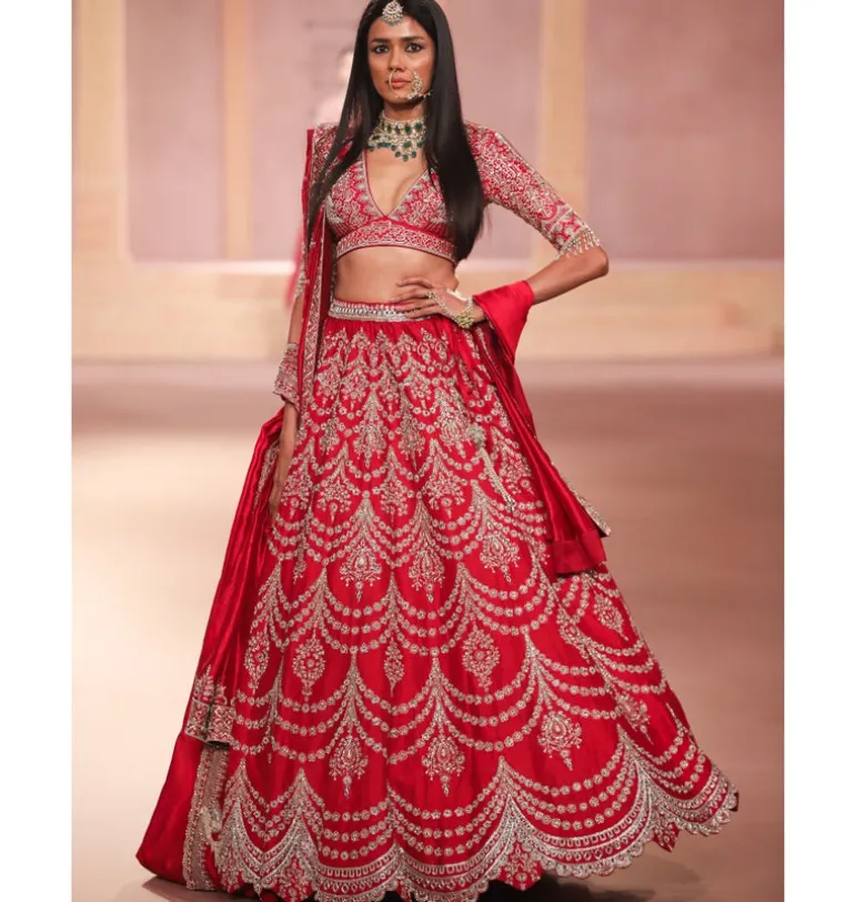 Malhaarika Zardozi Embroidered Lehenga Set