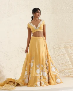 Mango Yellow Lehenga Set