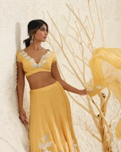 Mango Yellow Lehenga Set