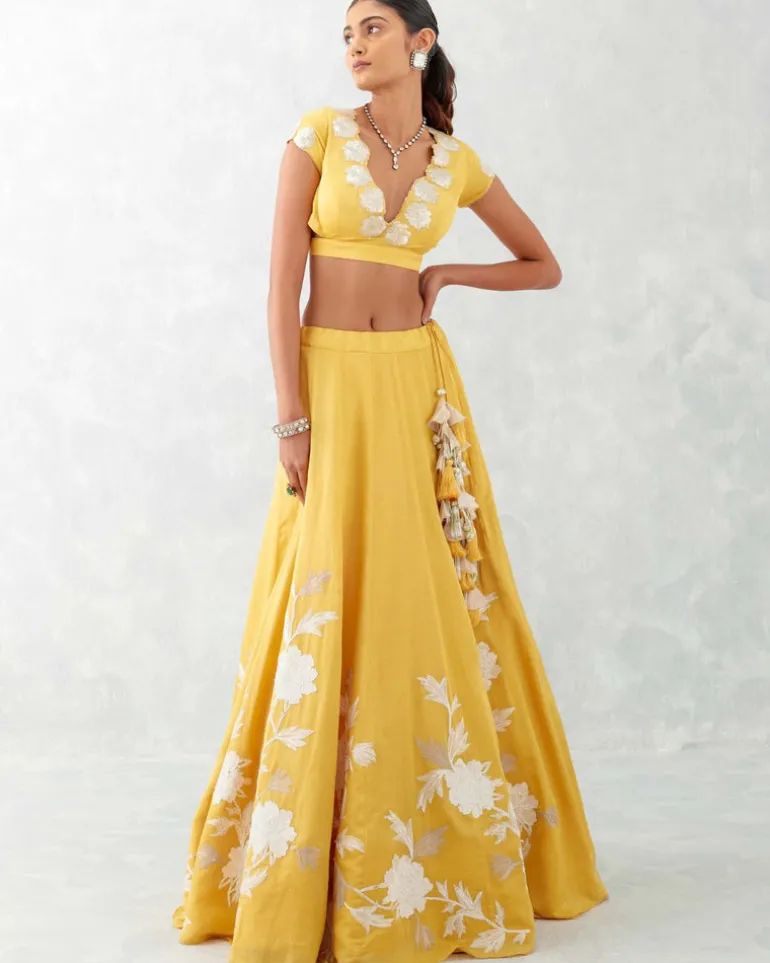Mango Yellow Lehenga Set
