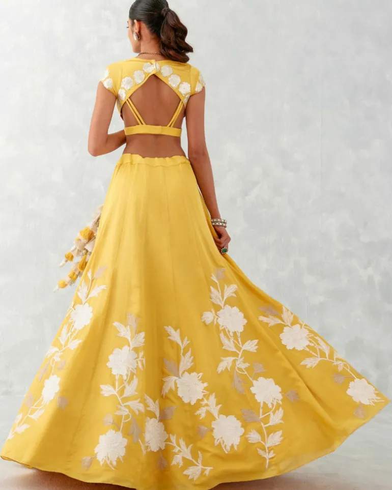 Mango Yellow Lehenga Set