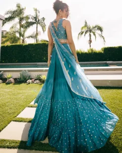 Maternity Ivory Meadow Lehenga