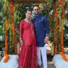 Maternity Red Printed Sharara Set