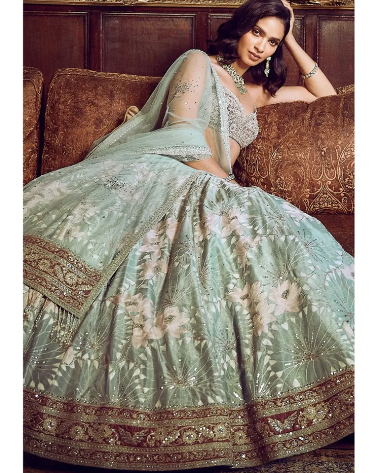 Matsya's Water Lillis Lehenga Set